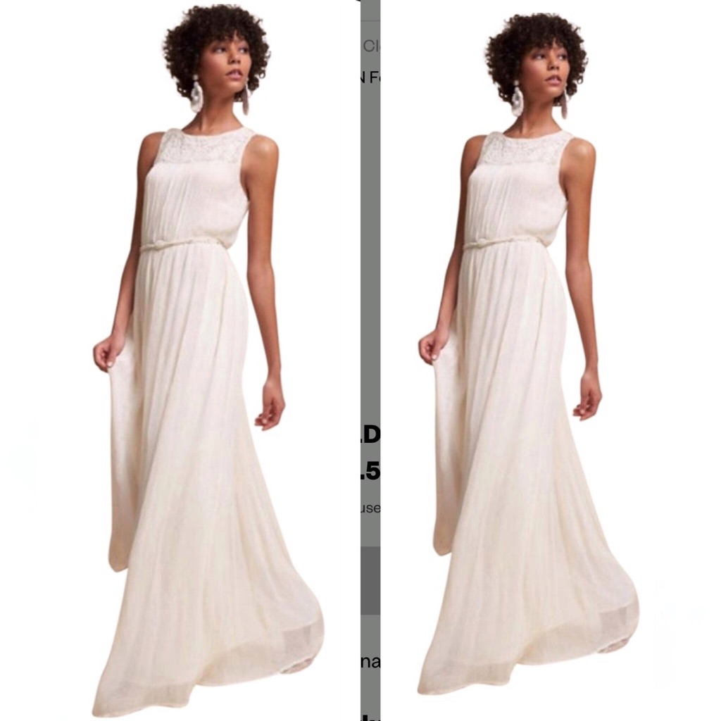 Bhldn Ivory Jayne Maxi Formal Dress
